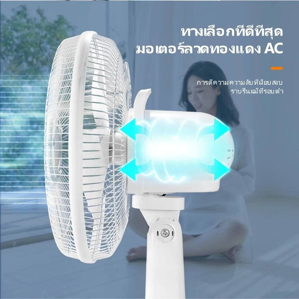 พัดลมโซล่าเซลล์ พัดลมโซล่าเซล พัดลมตั้งโต๊ะ พัดลมตั้งพื้น solar fan 18 นิ้ว หลอด หลอด โซล่าเซลล์ พัดลม พัดลมอัจฉริยะ แถม รูปที่ 3
