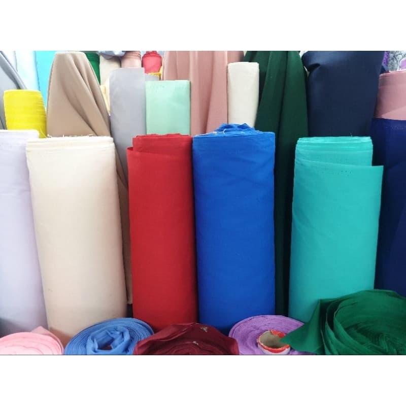 มีส่งด่วนทันที ผ้าคอตตอน สีพื้น โทเร โจงกระเบน เรียนรำ หน้ากว้าง มีให้เลือกมากกว่า30+สี เมตร หลา กว้าง 115 ซม รูปที่ 4