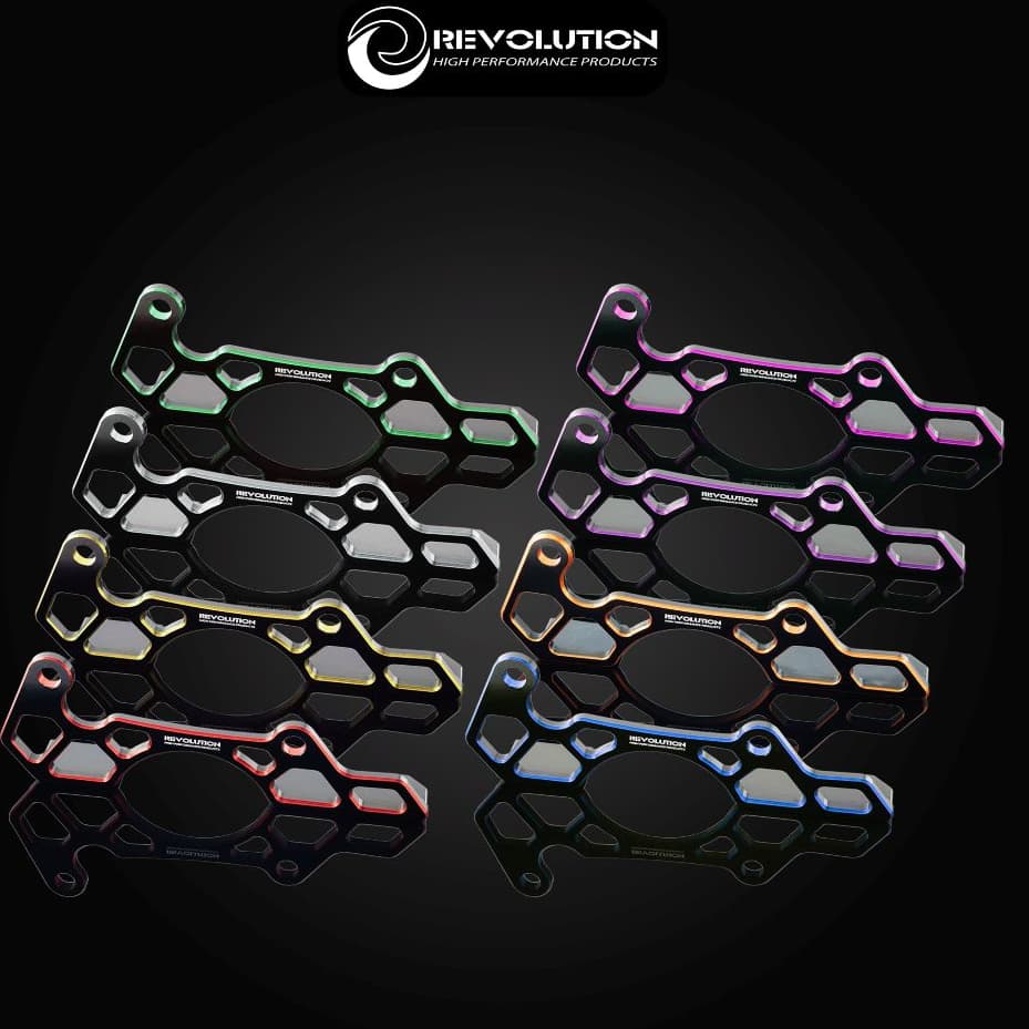 ตัวประคองสายเบรคหลัง CNC ทูโทน REVOLUTION GIORNO+/LEAD-125/PCX-160 STD/CLICK-160 รูปที่ 1