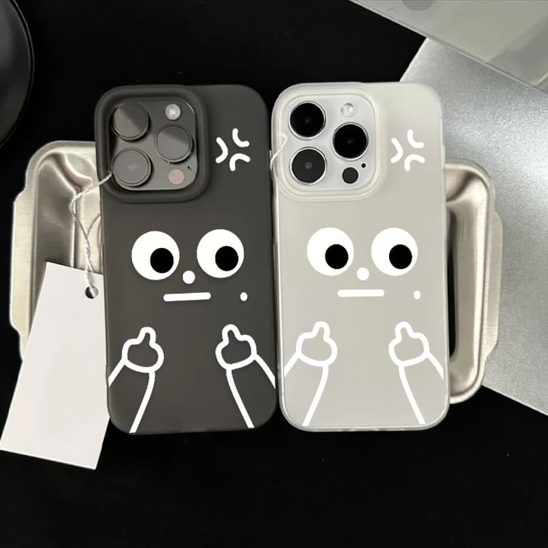 ฝาครอบโทรศัพท์นุ่ม ดูถูกจากมือเล็กๆน้อยๆ For iPhone 11 13 17 16 15 เคส ไอโฟน12 14 ProMax 7 8Plus X XR XSMaxกันกร รูปที่ 3