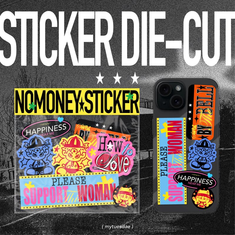 sticker die-cut สติ๊กเกอร์ไดคัท 100% รูปที่ 1