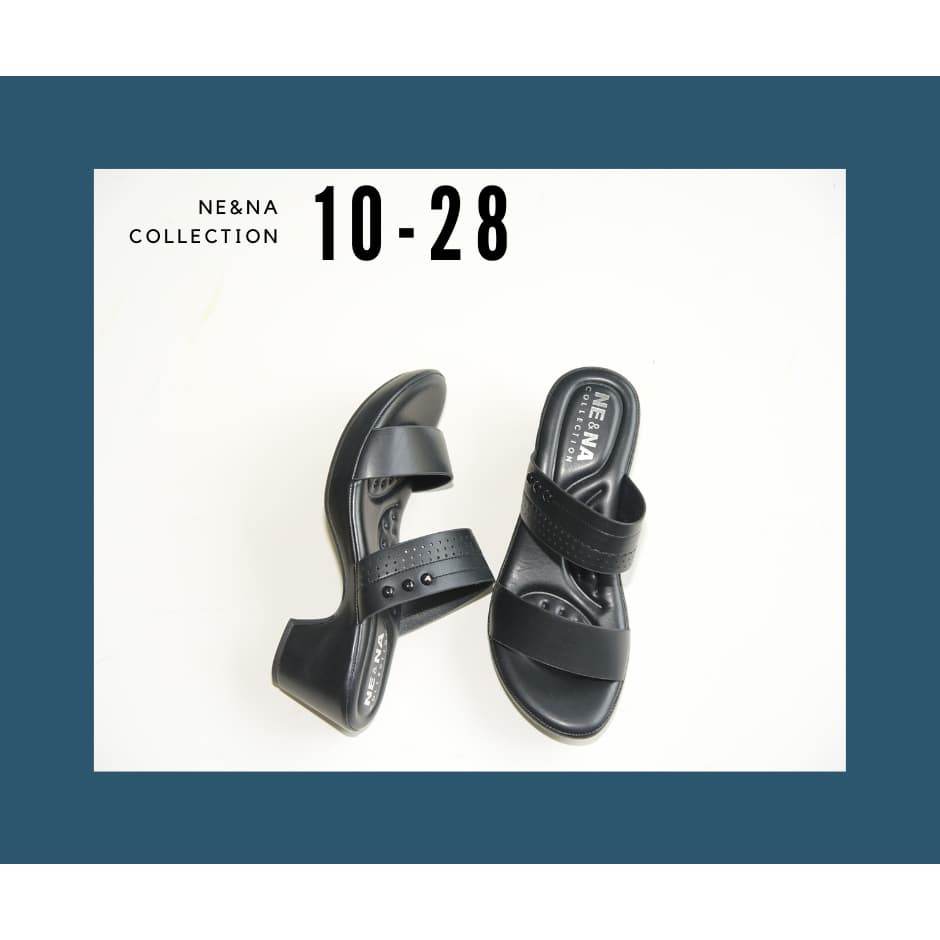 รองเท้าผู้หญิงเเบบเเตะสวมส้นสูงปานกลาง No. 10-28 NE&NA Collection Shoes รูปที่ 4