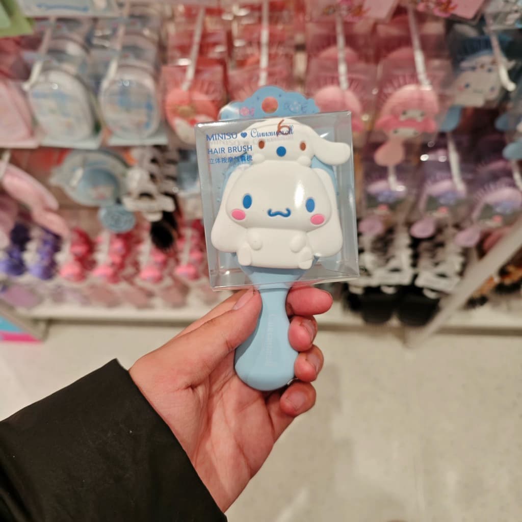 / แปรงผม หวีผม Sanrio x Miniso ลิขสิทธิ์แท้ My Melody Kuromi Cinnamon Roll รูปที่ 5