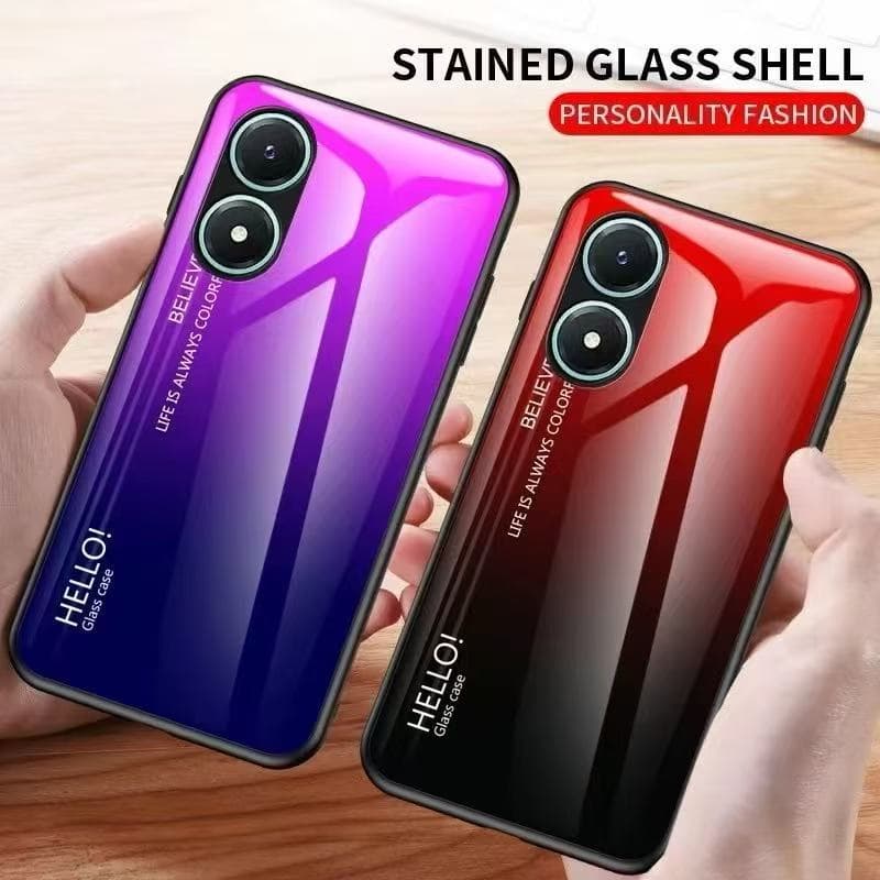 เคสกันกระแทก ไล่สี สำหรับ Oppo A60 A18 A38 A98 A17 A17K A78 A58 A58 4G Reno8Tเคสกระจก ขอบนิ่ม TPU CASE รูปที่ 5