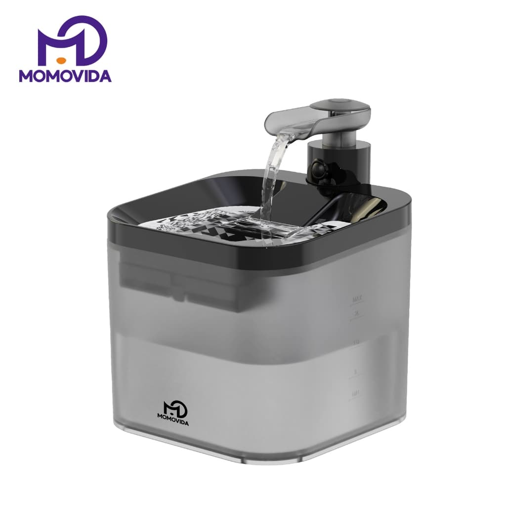 MOMOVIDA น้ำพุแมวอัตโนมัติ น้ำพุแมวไร้สาย 4400mAh ความจุ 2.2 ลิตรปลอดภัยไร้เสียงรบกวน ระบบเซนเซอร์ รุ่น PW-1 รูปที่ 2