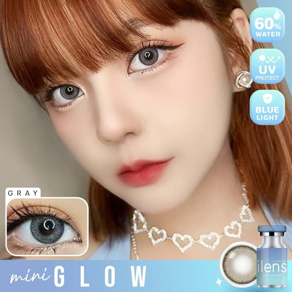 คอนแทคเลนส์ขนาดกลางMini Glow Brown/Gray รูปที่ 1