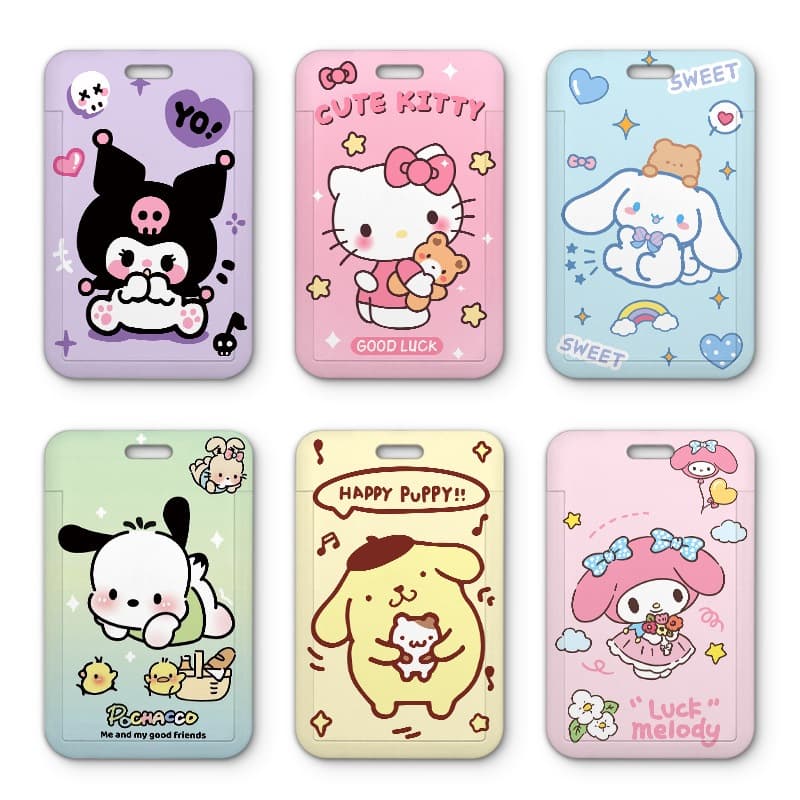 ซองใส่บัตร กรอบใส่บัตร ซองใส่คีย์การ์ด สายคล้องคอ สายคล้องมือ ลายการ์ตูน จากไทย S007 รูปที่ 2