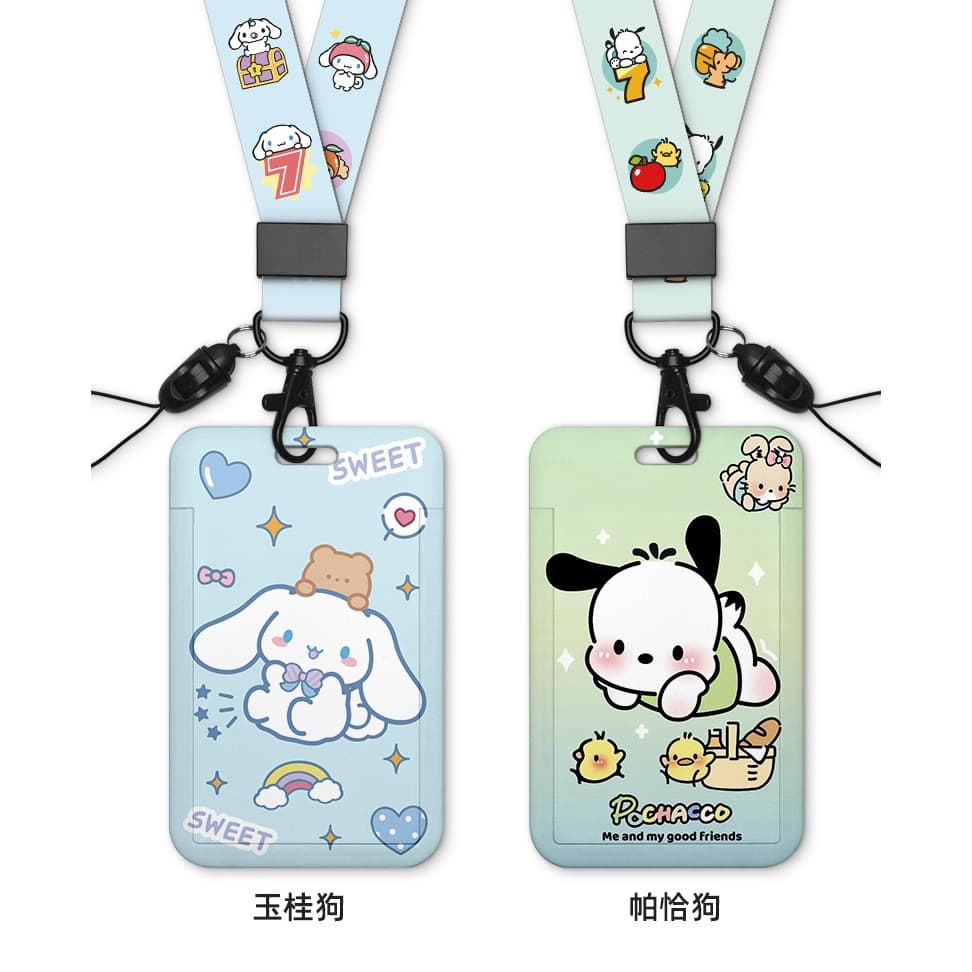 ซองใส่บัตร กรอบใส่บัตร ซองใส่คีย์การ์ด สายคล้องคอ สายคล้องมือ ลายการ์ตูน จากไทย S007 รูปที่ 4