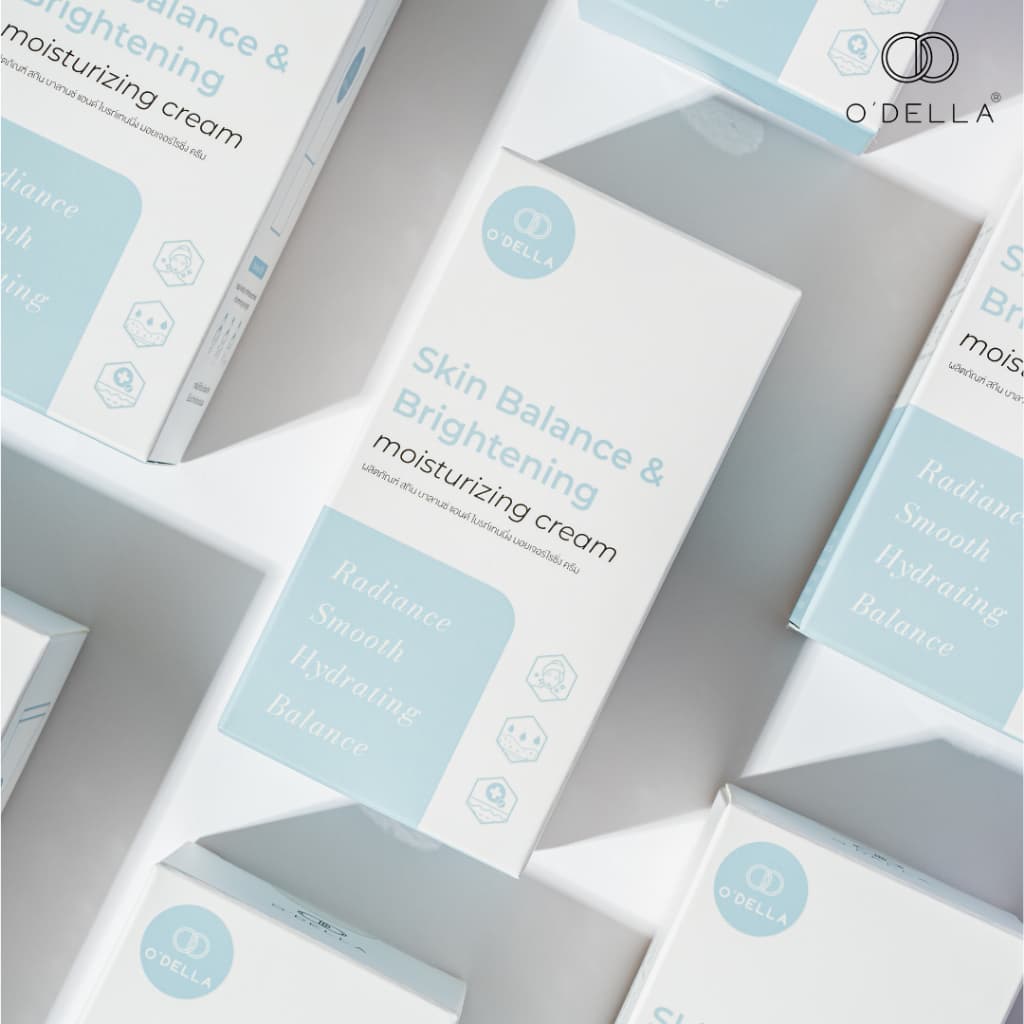 O'DELLA Skin Balance&Brightening Moisturizing Cream ครีมสำหรับคนผิวมัน/ผิวผสม รูปที่ 5