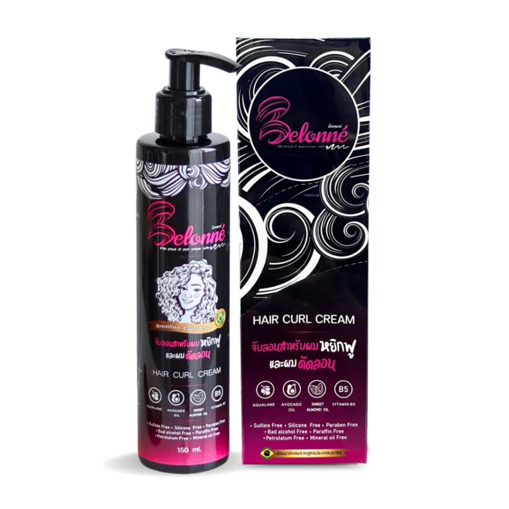 Belonne Brazilian Curly Style Hair Curl Cream บีลอนเน่ ครีมจับลอนผมหยิก รูปที่ 2