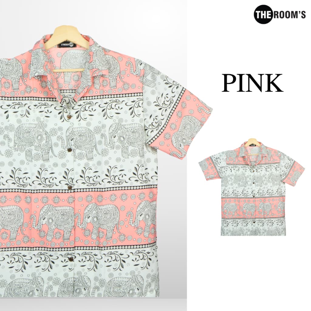 THE ROOM'S - เดอะรูม เสื้อช้าง ผลิตในไทย 100% เสื้อฮาวาย โคตรนุ่ม แขนสั้น ไม่ต้องรีด ลาย ก้านกล้วย รูปที่ 4