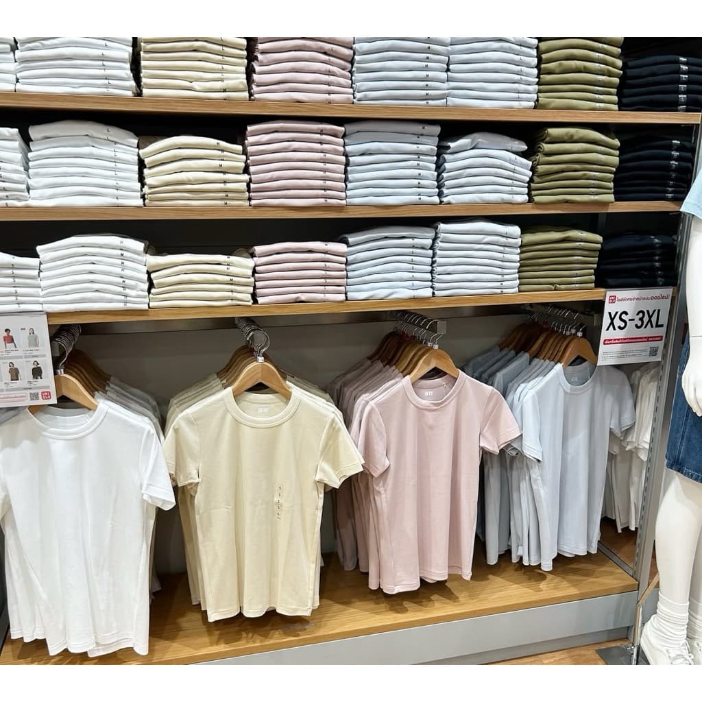 SALE ตาแตก เสื้อยืด uniqlo women ของใหม่ ป้ายห้อย แท้% ไม่มีค่าหิ้ว รูปที่ 1