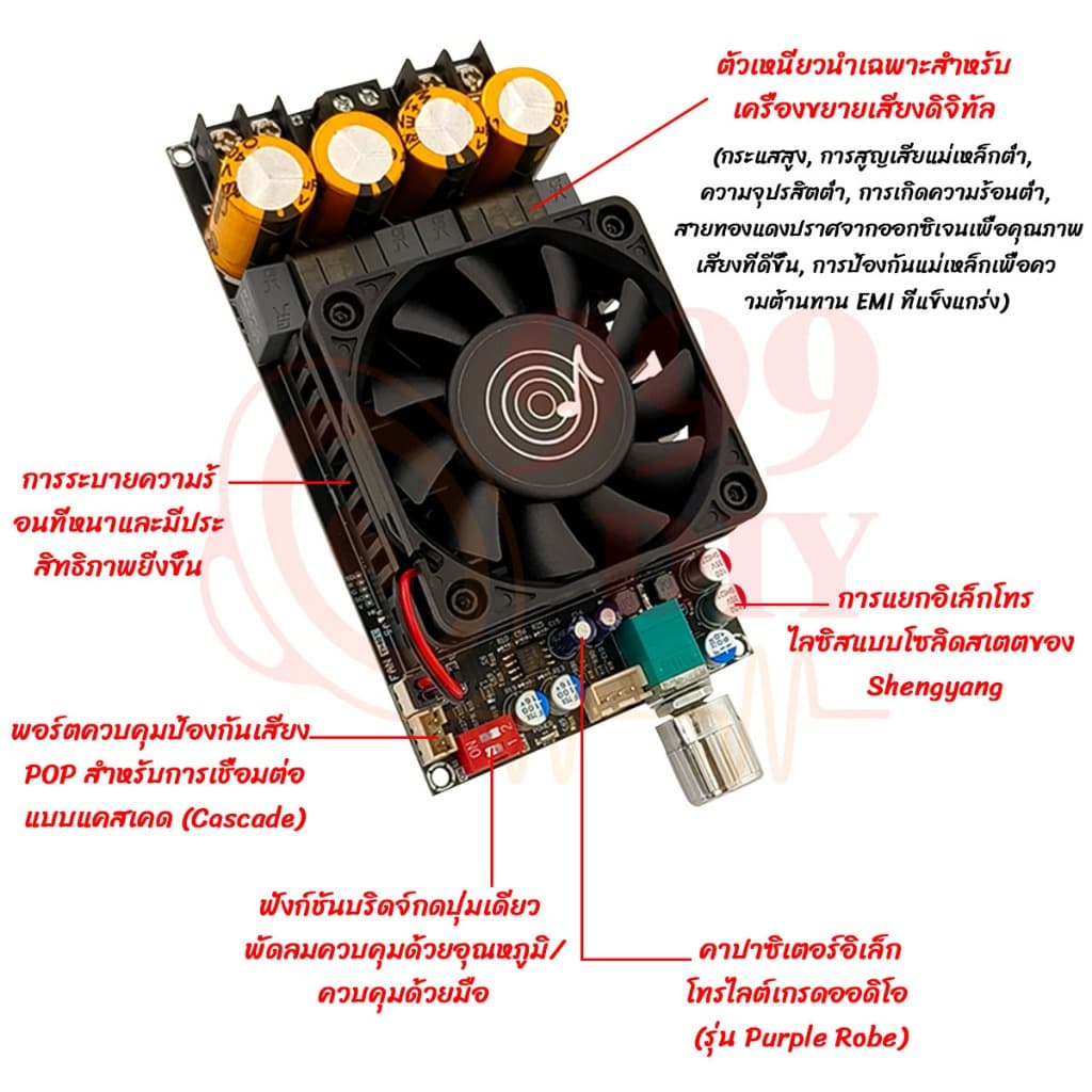 999DIY แท้ zk 3002 2g เเอมจิ๋วเเรงๆ TPA3255 300w*2 สเตอริโอ/โมโน 600W แอมป์จิ๋วzk3002 2g แท้ ระบบเครื่องเสียงรถยนต์ รูปที่ 3