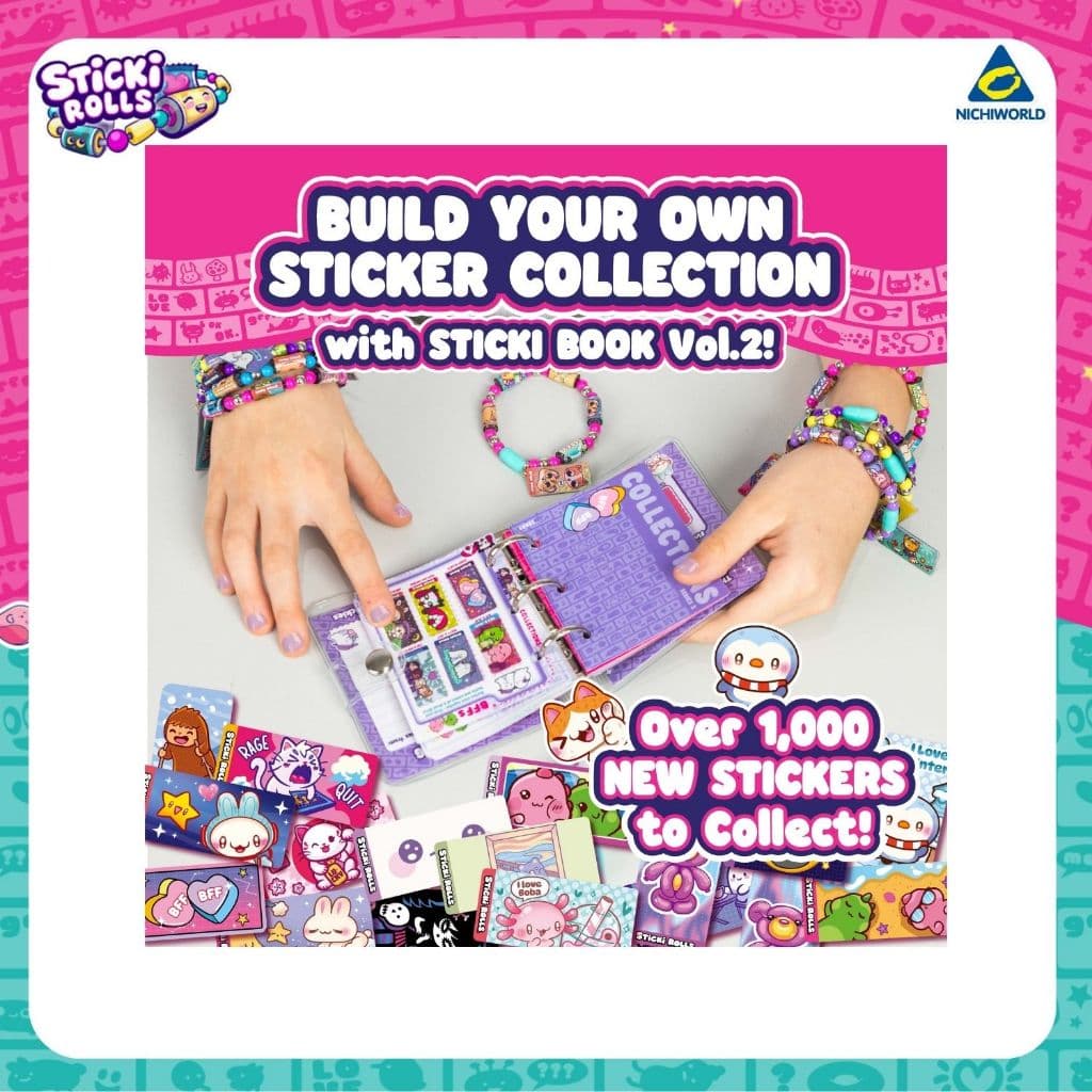 ของแท้ Sticki Rolls S2 - กำไลข้อมือสติ๊กเกอร์ DIY + สมุดสะสม รหัส SRSR201 รูปที่ 2