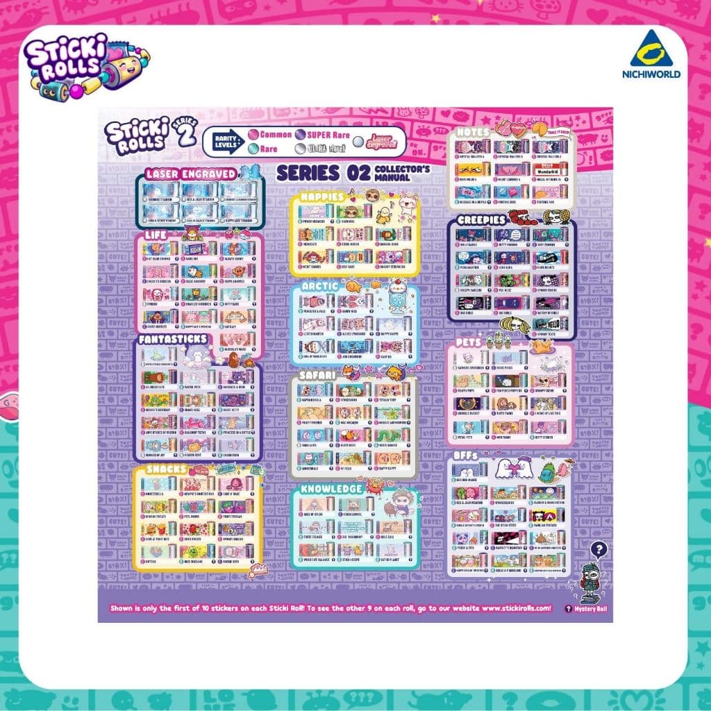 ของแท้ Sticki Rolls S2 - กำไลข้อมือสติ๊กเกอร์ DIY + สมุดสะสม รหัส SRSR201 รูปที่ 4