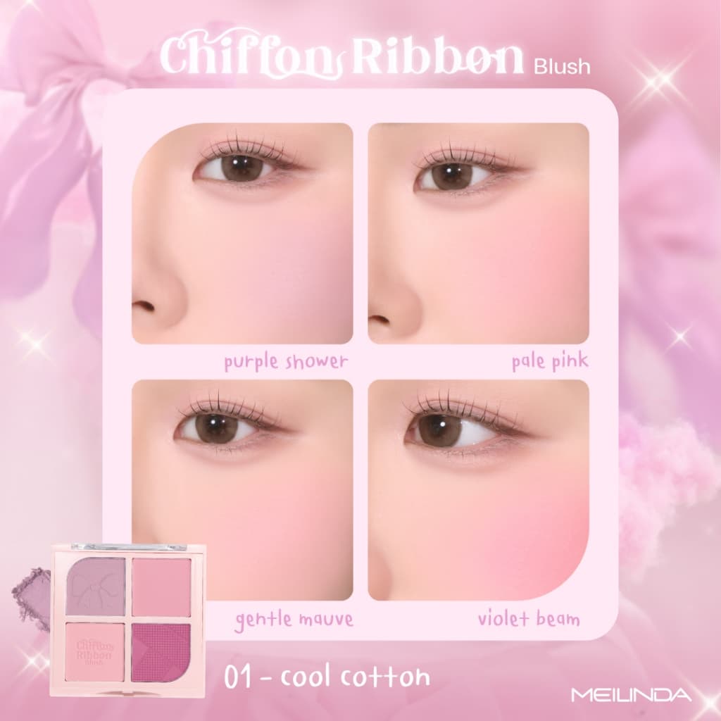 Meilinda Chiffon Ribbon Blush #MC5102 เมลินดา ชิฟฟ่อน ริบบ้อน บลัช รูปที่ 4