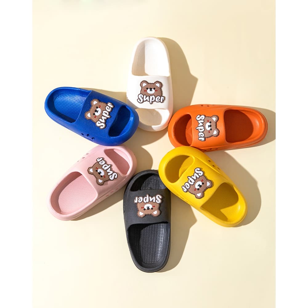 นุ่มนิ่ม รองเท้า กันลื่น! ลายการ์ตูน สุดน่ารัก สำหรับอายุ 3-12 ปี Mini Monarch ใส่สบาย ปลอดภัย รูปที่ 1