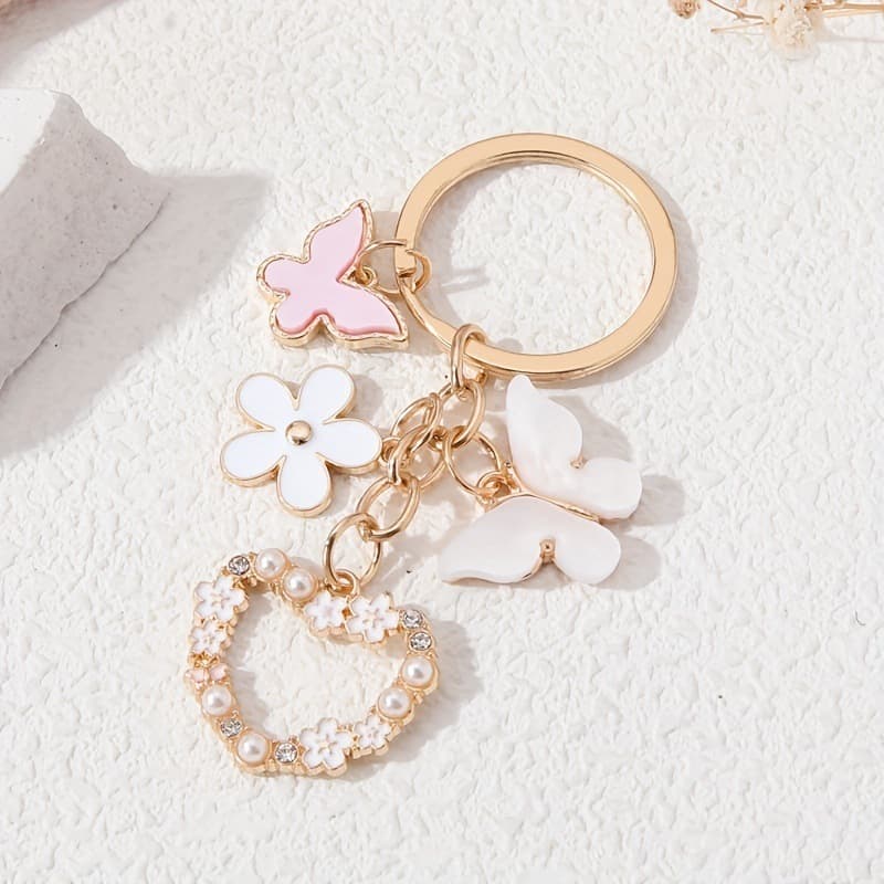 พวงกุญแจแบบแบนพร้อมโซ่ อะไหล่พวงกุญแจ พวงกุญแจหนัง Key cover สี Nickel, KC Gold, Antique bronze plated flat key rings รูปที่ 5