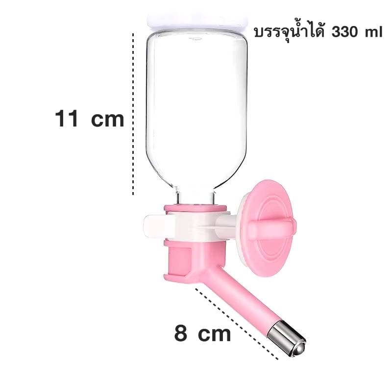 Boqi factory Pet Water Feeder ที่ให้น้ำแบบแขวนกรง เพียงหมุนขวดน้ำเข้าเกลียว สำหรับสุนัขและแมว GJ-02 รูปที่ 9