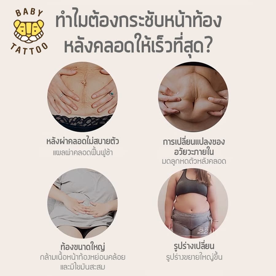 BABY TATTOO เข็มขัดกระชับสัดส่วน รุ่น Air-mesh ลดอาการปวดหลัง ปวดเอว สเตรัดหน้าท้อง เบบี้ แทททู รูปที่ 2