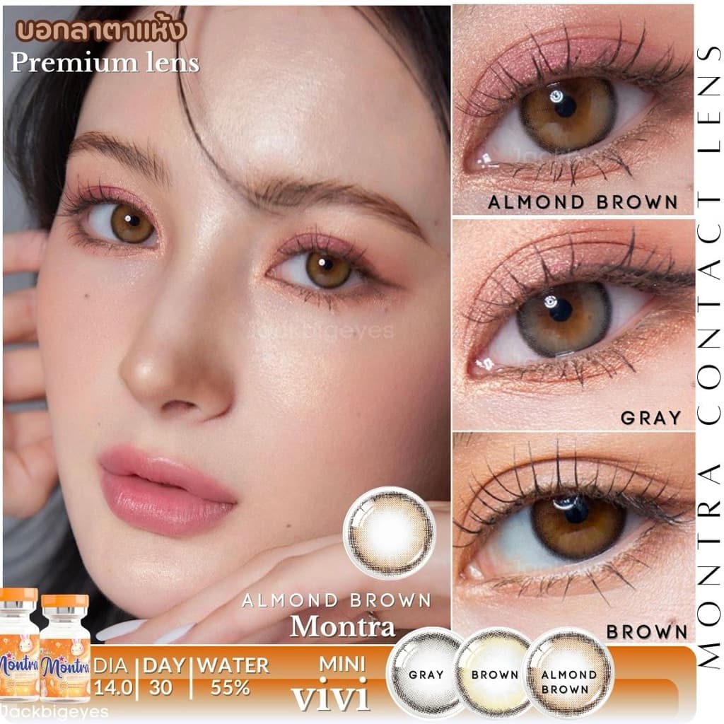 Mini Vivi Almond brown / brown ค่าสายตา 0.00-1000 รูปที่ 4