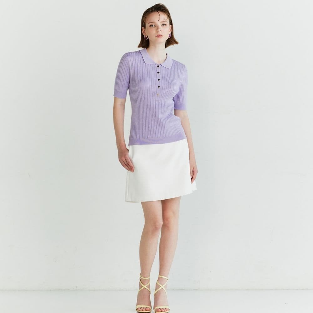 MAVE LIMITED COLORS เสื้อ Crema knit top สี Mint,Taro รูปที่ 7