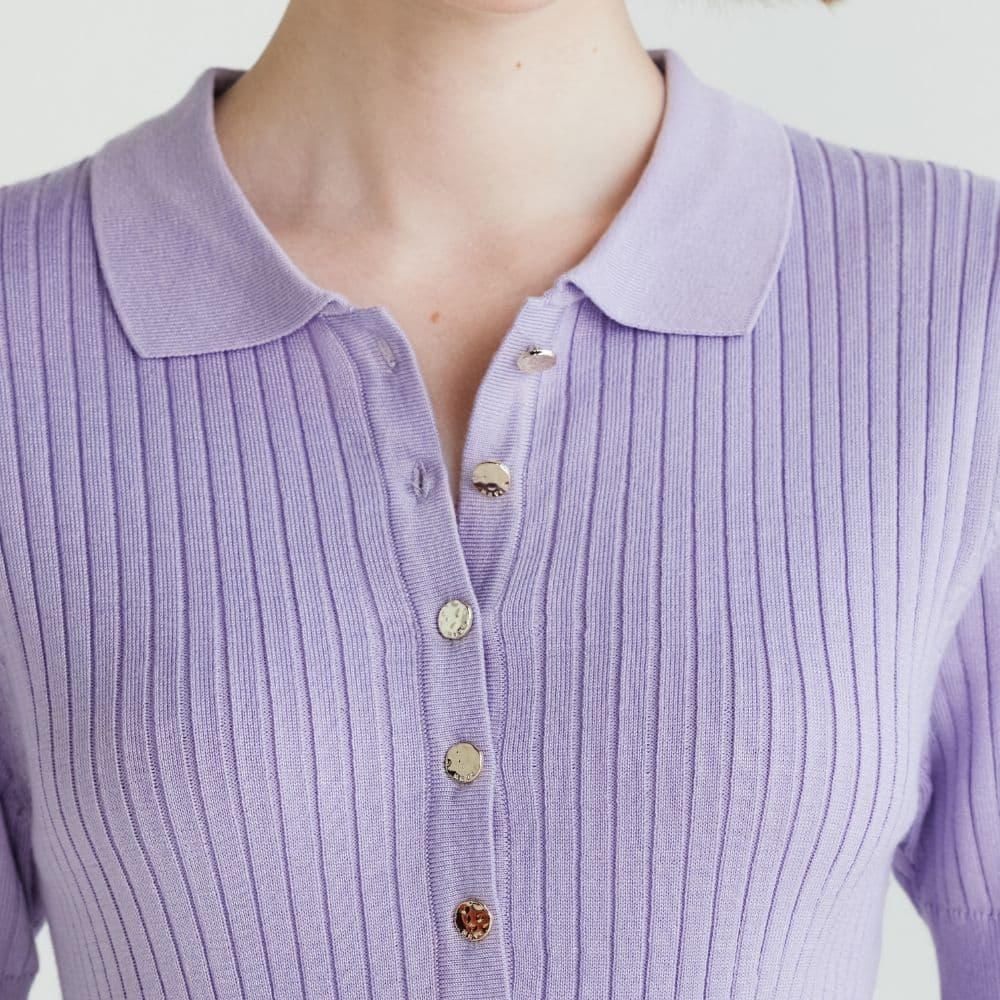 MAVE LIMITED COLORS เสื้อ Crema knit top สี Mint,Taro รูปที่ 8