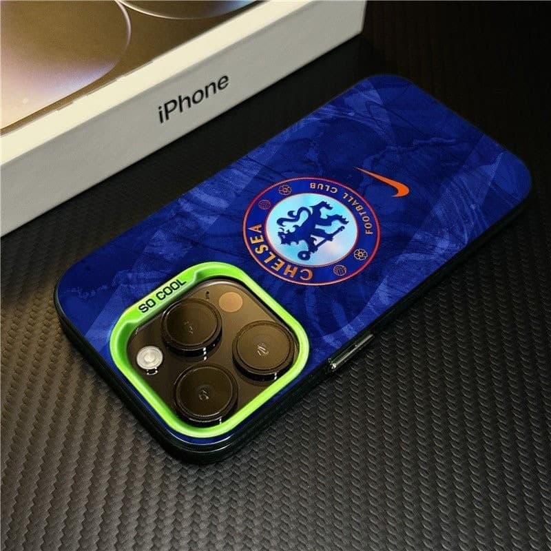 Chelsea Football Club 2025 เคสโทรศัพท์สําหรับ iPhone Premier League DAMAC พัดลม โลโก้สีน้ําเงินเข้มฟุตบอล IMD กีฬา shell รูปที่ 7