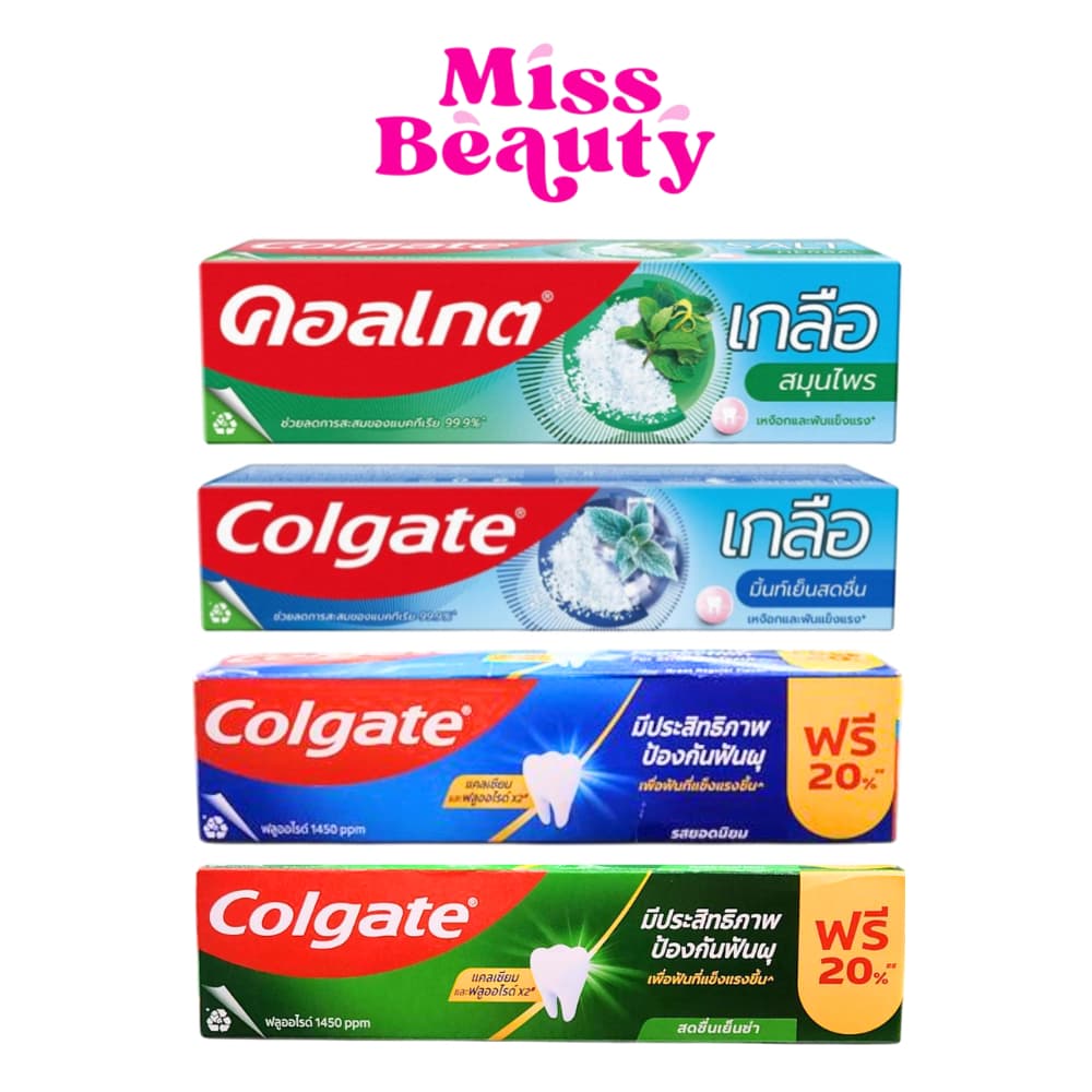 Colgate Salt คอลเกต ยาสีฟันผสมฟลูออไรด์ ยาสีฟันสูตรเกลือสมุนไพร เกลือเอ็กซ์ตร้าเฟรช 100 กรัม รูปที่ 1