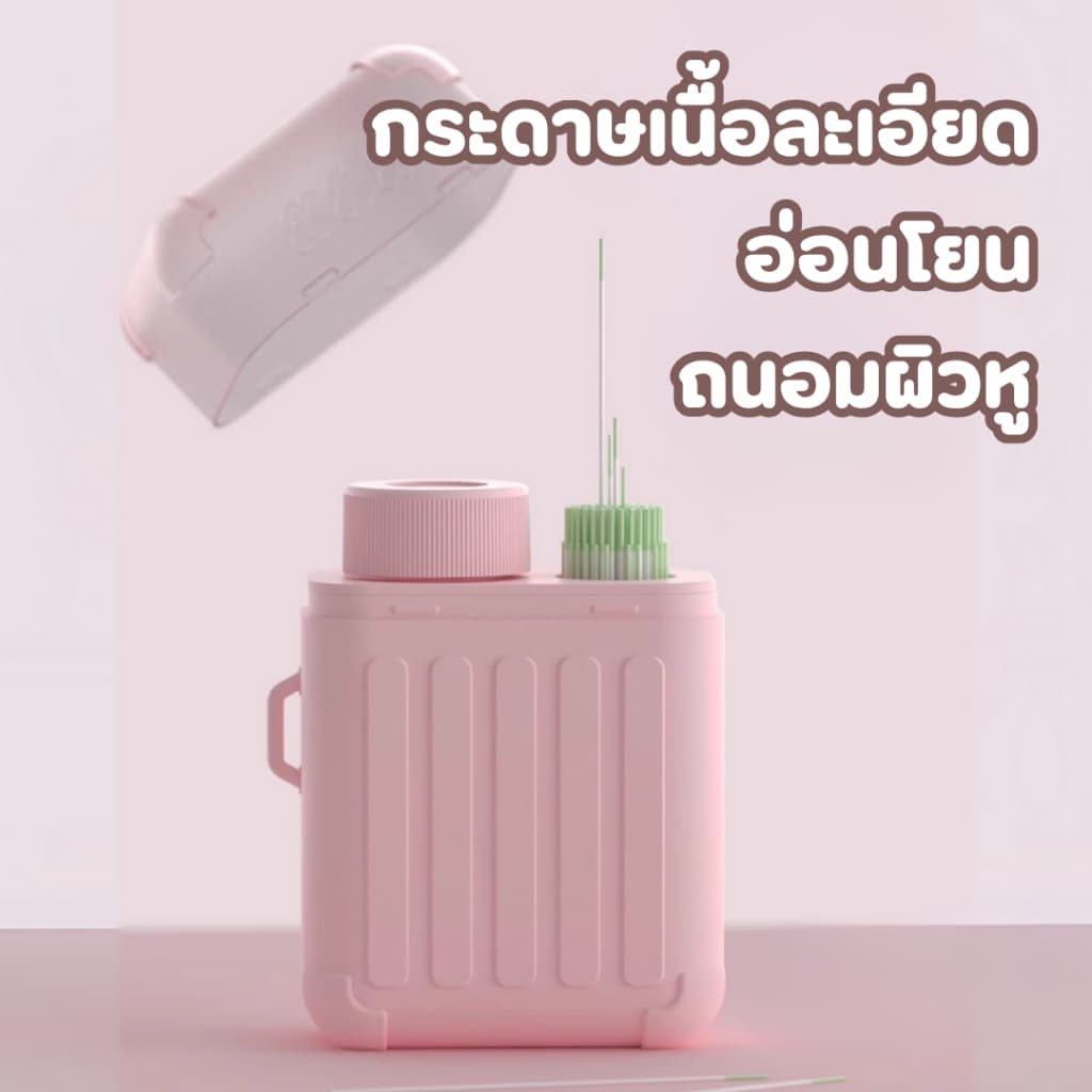 YIYIHOME ชุดทำความสะอาดรูหู 240 ชิ้น ด้ายเจาะหู ใช้แล้วทิ้ง อุปกรณ์ล้างหู ป้องกันการอุดตัน รูปที่ 3