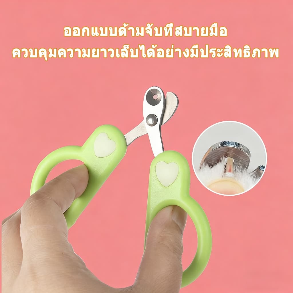 กรรไกรตัดเล็บ แมว กรรไกรตัดเล็บสุนัข ที่ตัดเล็บแมว สุนัขเล็ก ใช้ง่ายแม้มือใหม่ ใบมีดสแตนเลสทนทาน ใช้งานง่าย กรรไกรตัด รูปที่ 5