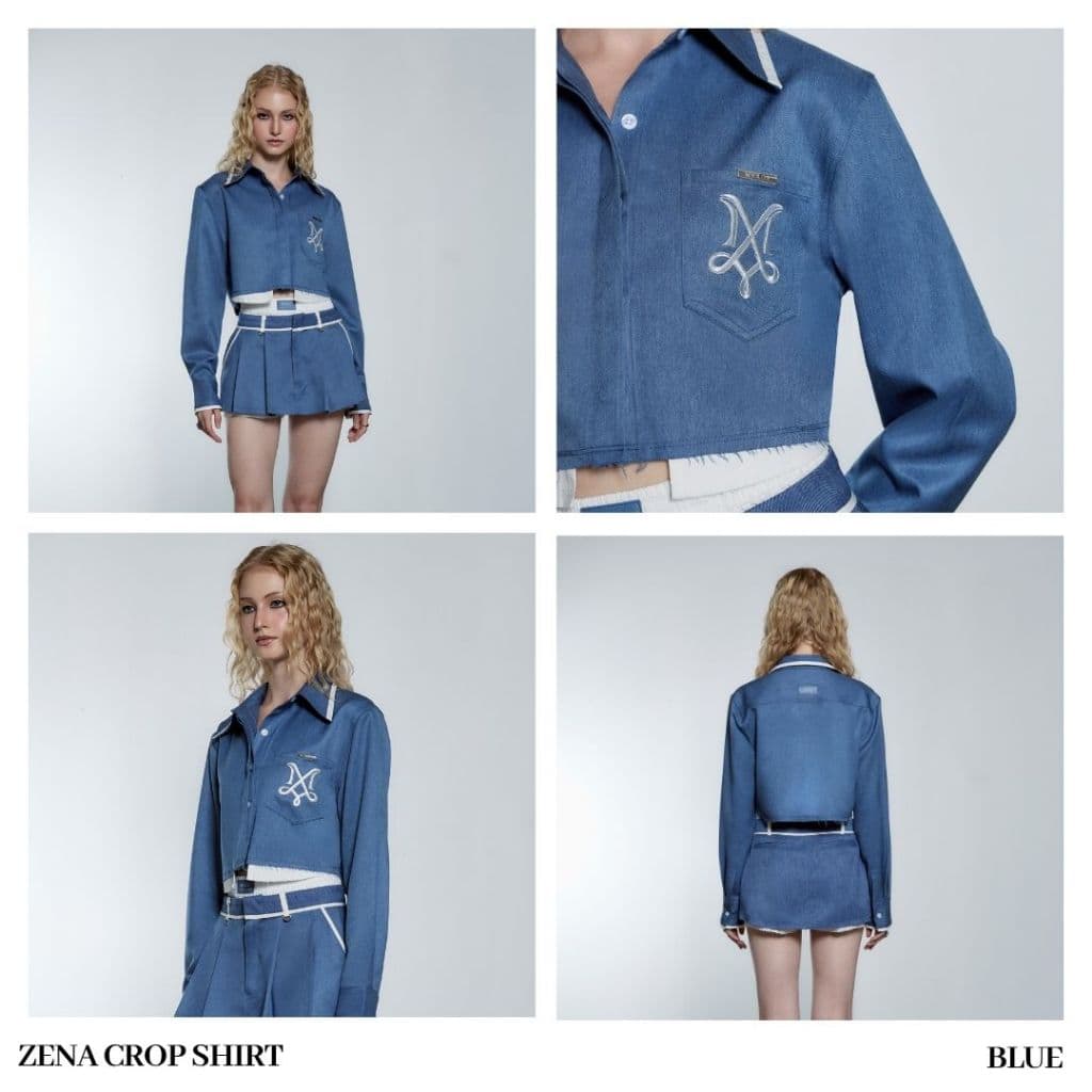 Merge Official - Zena Crop Shirt รูปที่ 2