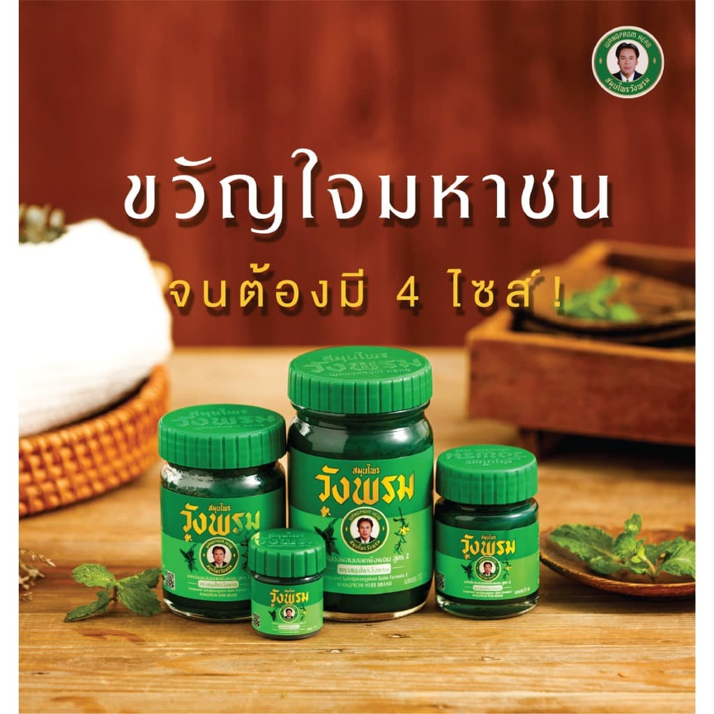 Wangpromherb สมุนไพรวังพรม ยาหม่องผสมเสลดพังพอน สูตร2 ขนาด 20 กรัม รูปที่ 8