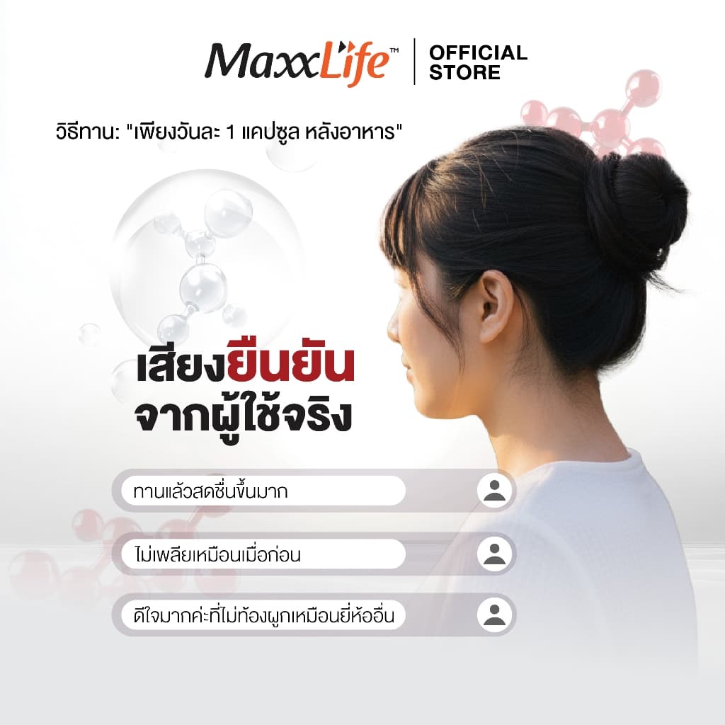 MaxxLife Iron ธาตุเหล็ก Ferrous Bisglycinate Chelate 15 mg ดูแลร่างกาย อ่อนเพลีย ดูดซึมดี 30 แคปซูล รูปที่ 6