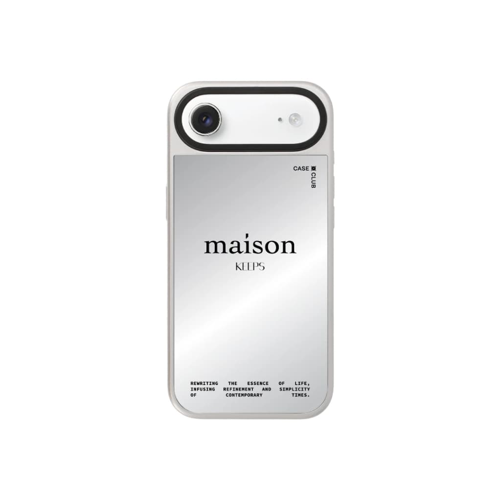 CaseClub เคสไอโฟน เคสกระจก ลาย maison KEEPS The Fundamental maison KEEPS The Fundamental สำหรับ i17 Pro Max/i17 Pro รูปที่ 7