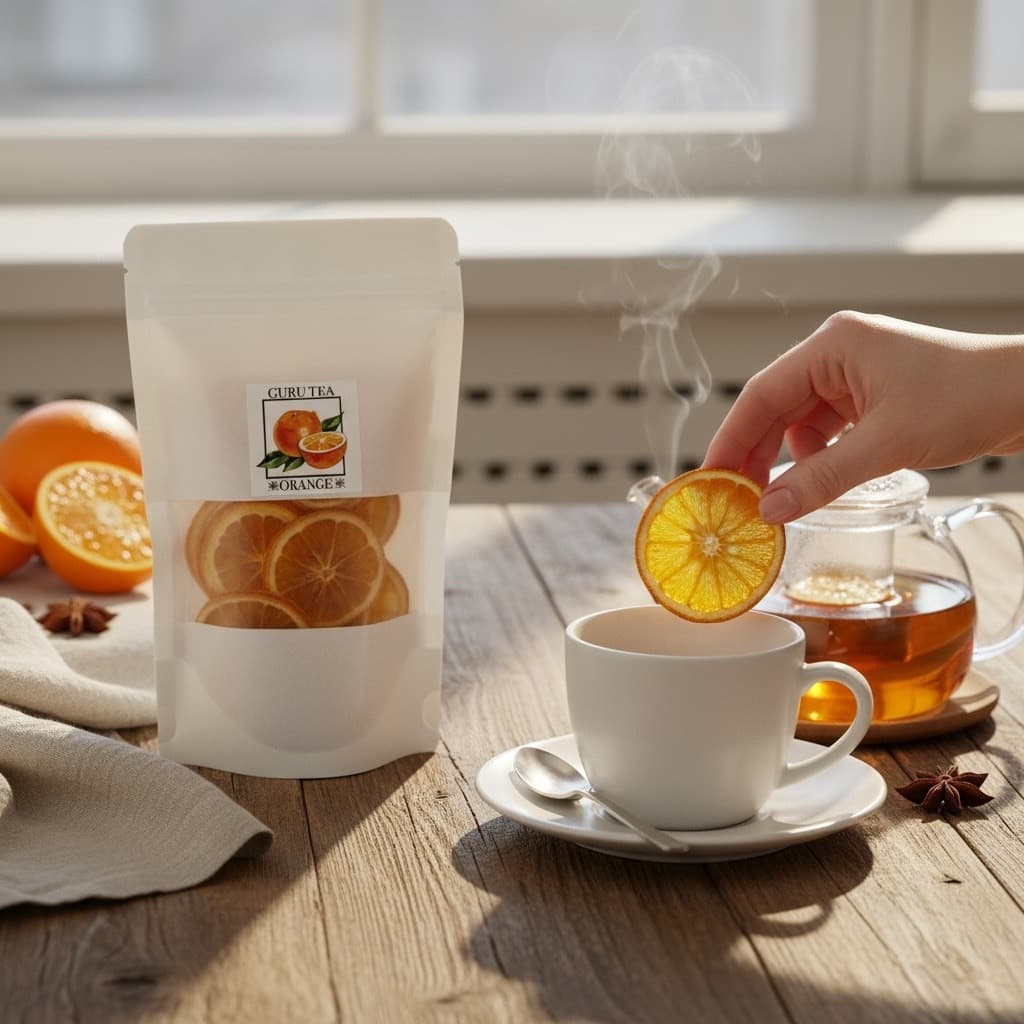 ส้มอบแห้ง ชาส้มฝาน ขนาด 50 กรัม บรรจุถุงซิป Dried Orange รูปที่ 3