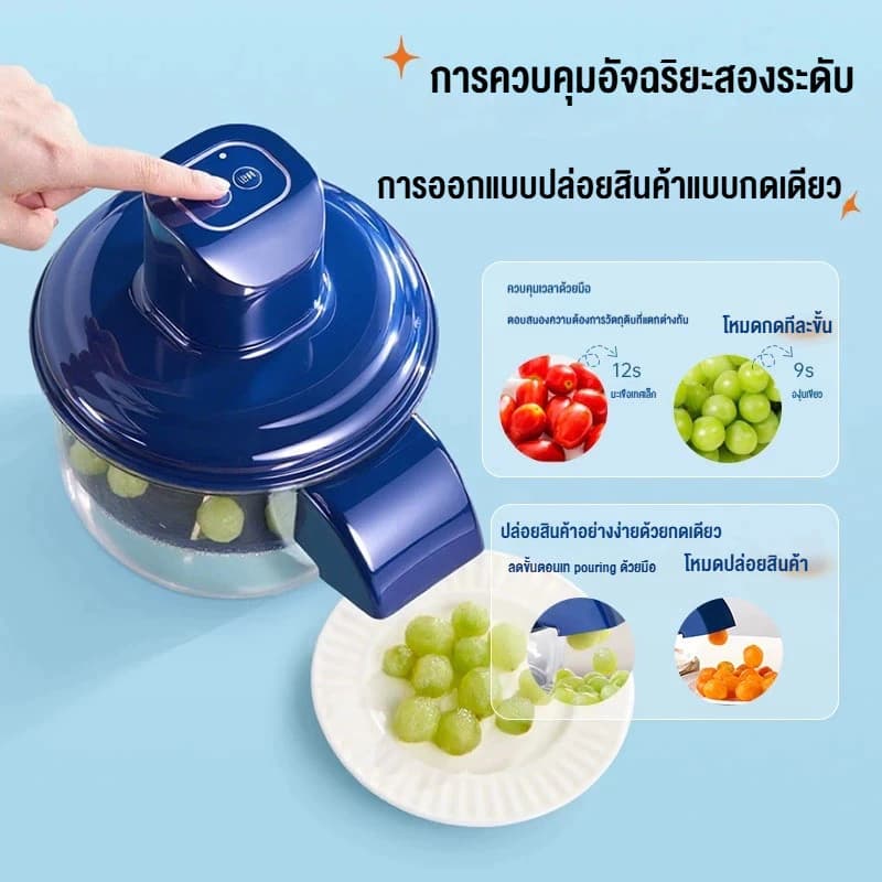 Yotex เครื่องปอกผลไม้อัตโนมัติ เครื่องปอกผลไม้ 1300MAh เครื่องมือช่วยในครัวแบบเร่งด่วน เครื่องปอกอเนกประสงค์ รูปที่ 2