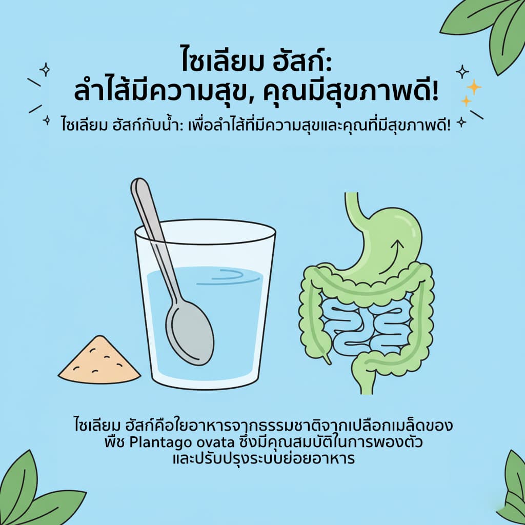 ไซเลี่ยมฮัสค์ ของแท้ ใยอาหาร Psyllium Husk ไฟเบอร์สูง ดีท็อกซ์ลำไส้ ขาวสะอาด เกรดA รูปที่ 3