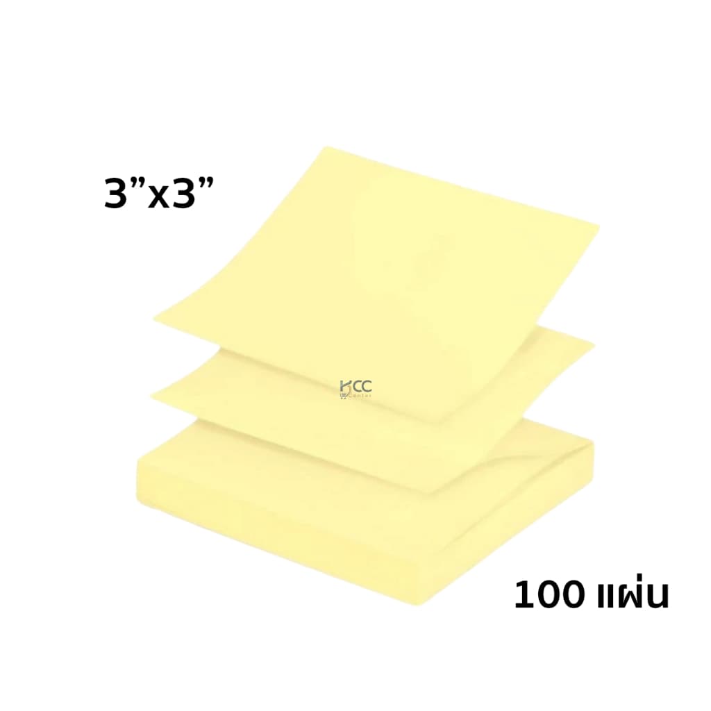 Post it note รีฟิลกระดาษโน้ต pop-up 3x3 นิ้ว รุ่น R330-1CY, R335-1CY สีเหลือง 100แผ่น รูปที่ 2
