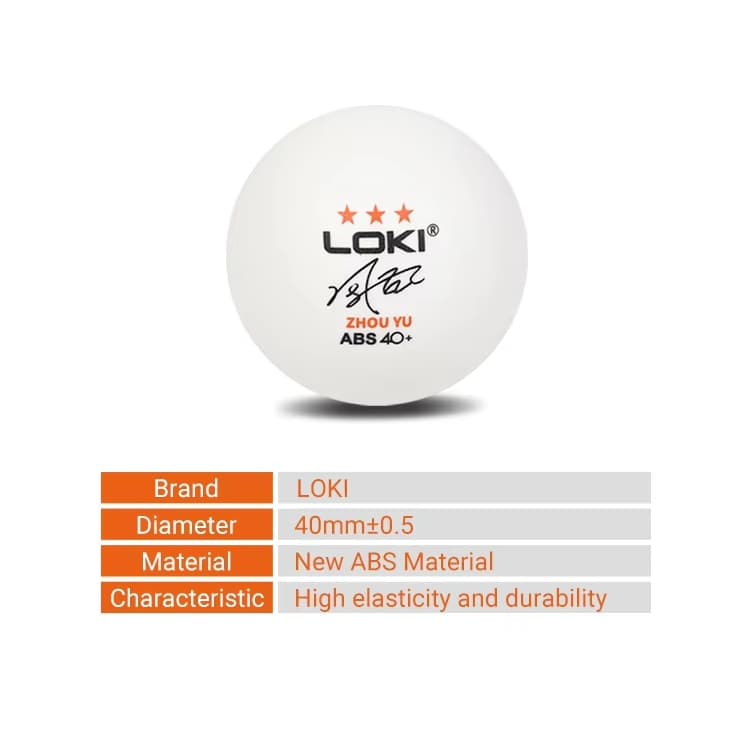 ลูกปิงปองฝึกซ้อม Loki ZHOU YU 3 ดาว กลม เสถียร เทียบลูกแข่ง ทนทาน น้ำหนักดี I ร้านปิงปองเฮาส์ Pingponghouse รูปที่ 9
