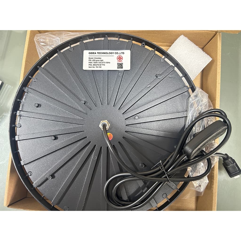 ไฟช่วยต้นไม้ตัวเร็ว AC220V Full Spectrum Grow Light LED 200W UFO กันน้ำ ไม่กลัวฝนและหมอก ไฟเลี้ยงต้นไม้โตเร็ว2เท่า รูปที่ 9