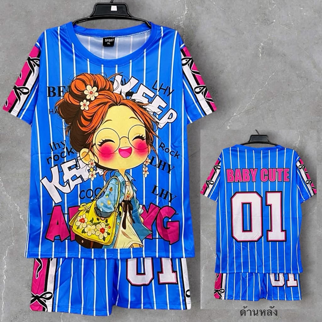 ชุดเด็ก ชุดเซ็ทเด็กได้ทั้งชุดเสื้อและกางเกงใส่ได้ทั้ง ดช/ดญ รูปที่ 4