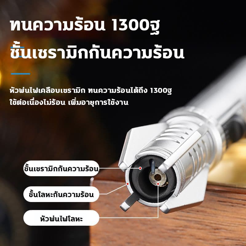 ตัวเครื่องเป็นโลหะ ไฟแช็กไฟฟู่ พลังไฟแรง1300℃ ไฟแช็กยอดนิยม ไฟแรง ใช้งานสะดวก แรงไฟปรับได้ สินค้า ปรับขนาดเปลวไฟ รูปที่ 5