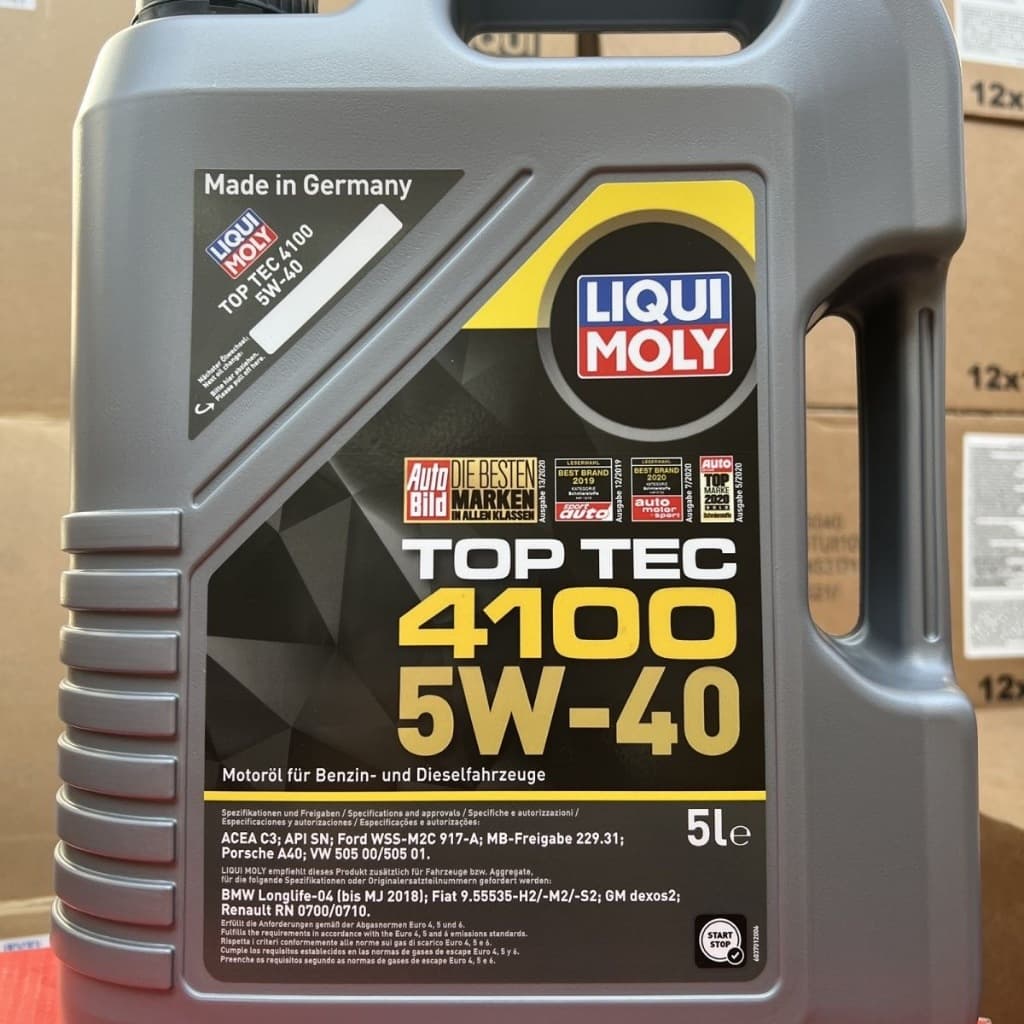 LIQUI MOLY TOP TEC 4100 5W-40 5L รองรับดีเซล/น้ำมันเบนซิน น้ํามันเครื่อง เบนซิล 5w 40 เบนซิล สังเคราะห์ แท้ รูปที่ 3