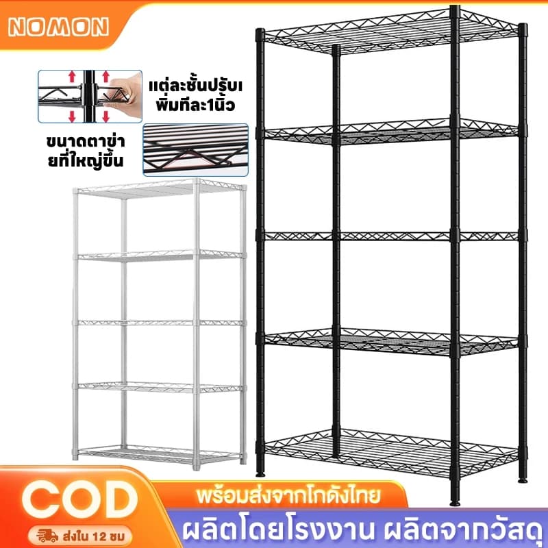 ชั้นวางของ ชั้นวางของเหล็ก ชั้นเหล็ก ชั้นวางผ้าพับ ชั้นวางเหล็ก ชั้นวาง 3 ชั้น ชั้นเหล็กใหญ่ รูปที่ 1