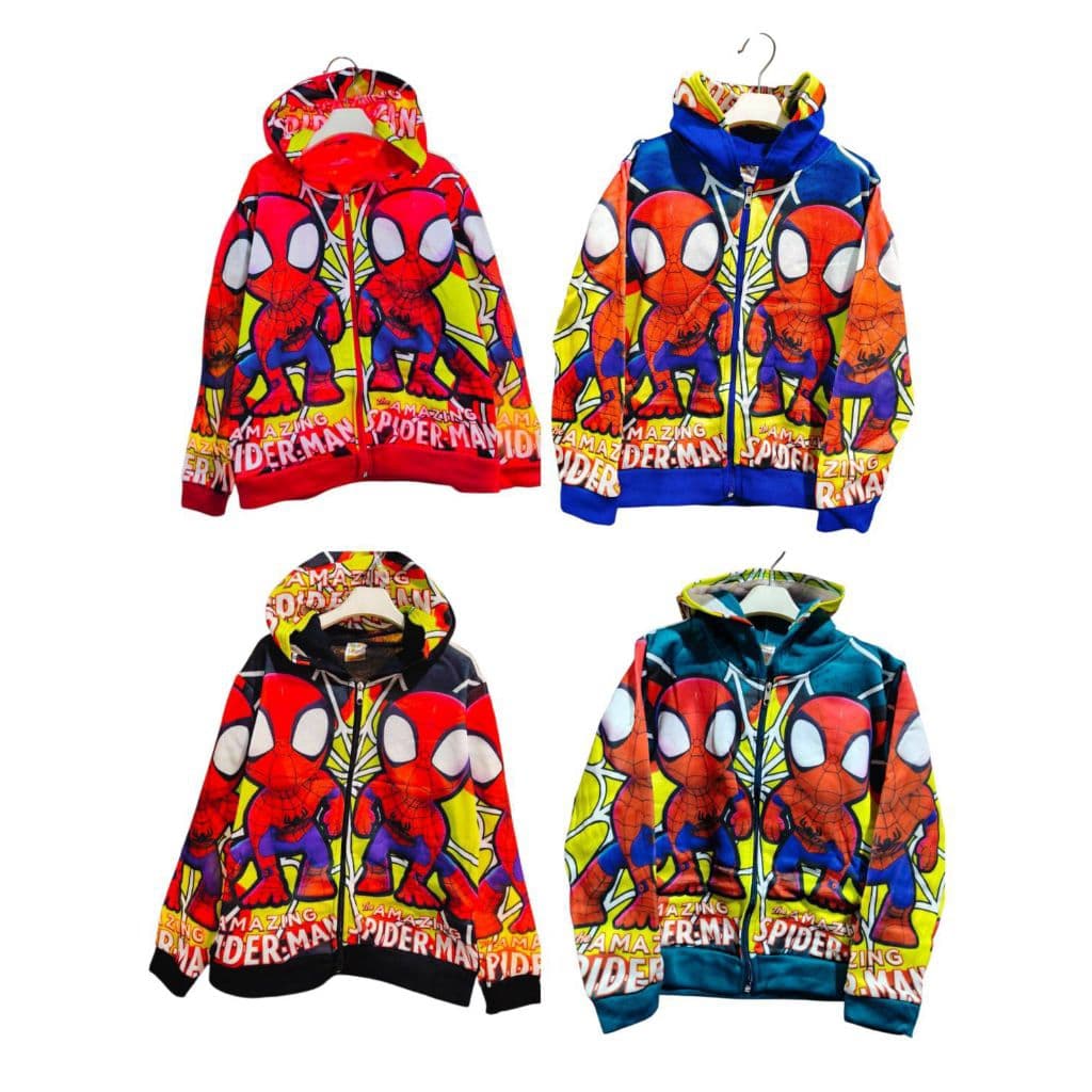 เสื้อคลุมลายสไปเดอร์แมน/แบคแมนเกรดพรี่เมี่ยม รูปที่ 6