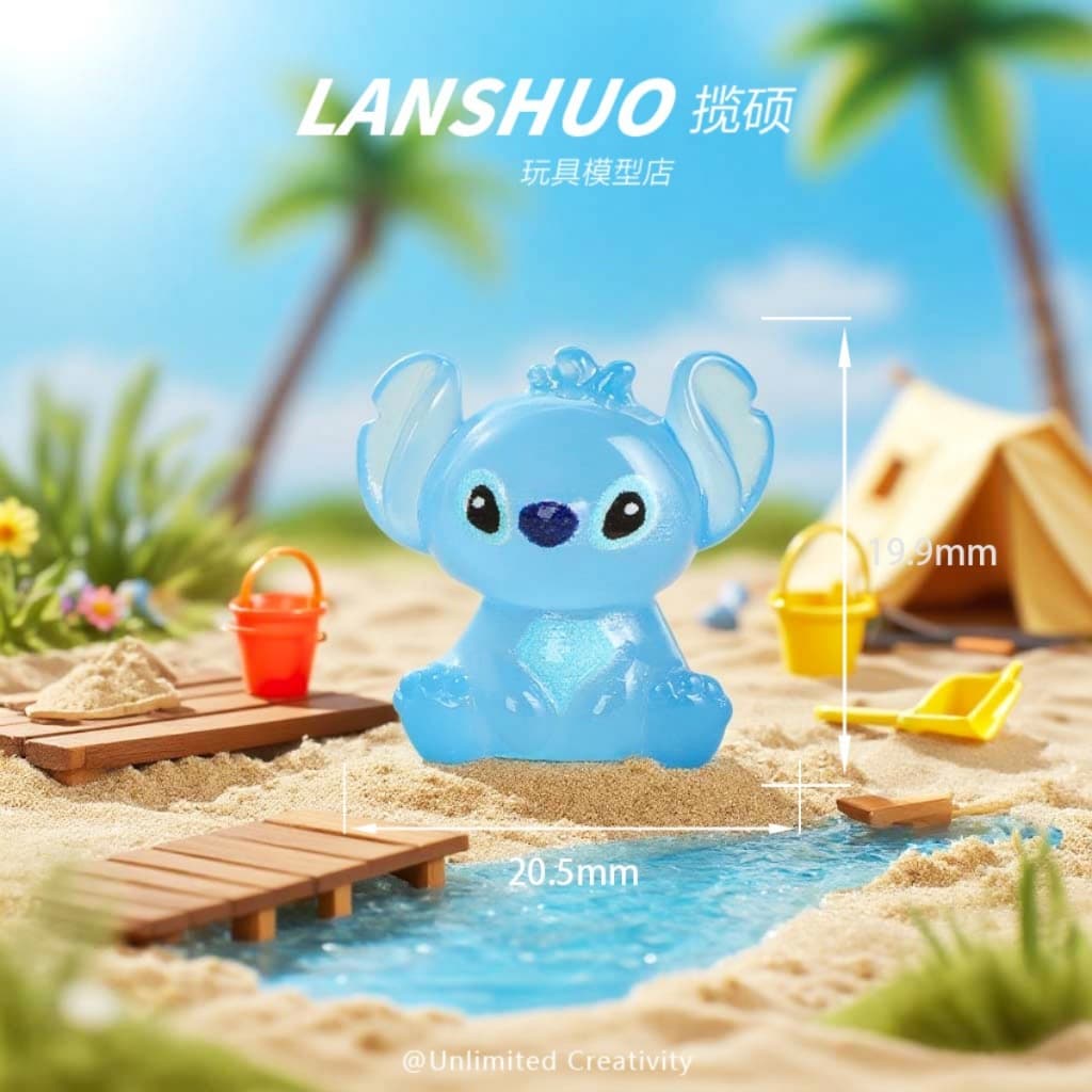 เรซิ่นสติช 20/50/100ชิ้น ตกแต่งห้องนอน ตกแต่งบ้าน เรืองแสง เรซิ่นเรืองแสง ตุ๊กตาเรซิ่น เรืองแสง รูปที่ 5