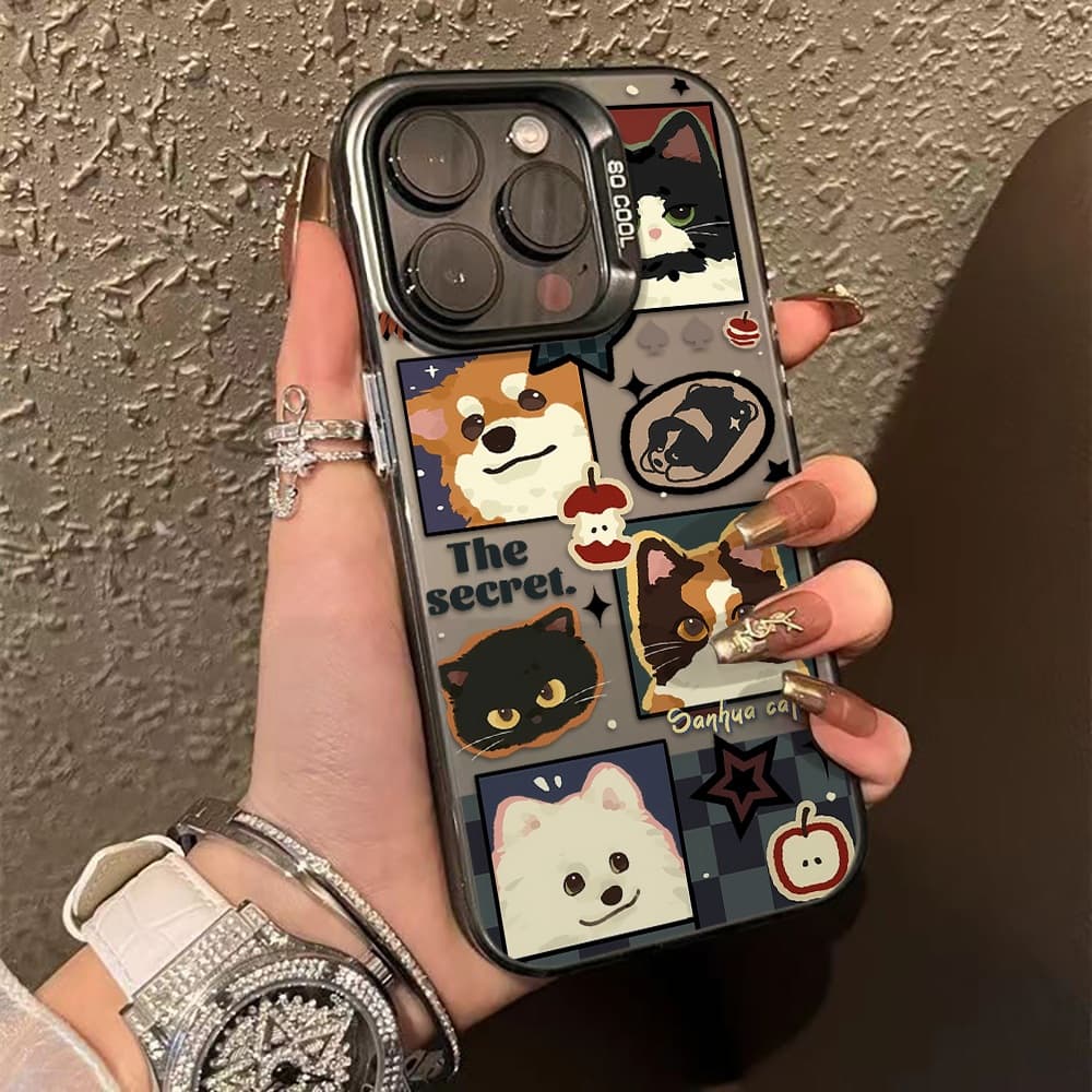 เคส For Samsung A56 5G A07 A17 A55 5G A05S A06 A15 A16 A35 A54 A26 A36 A22 5G เคส TPU แบบด้านลายแมวดำสุดน่ารัก IMD รูปที่ 6