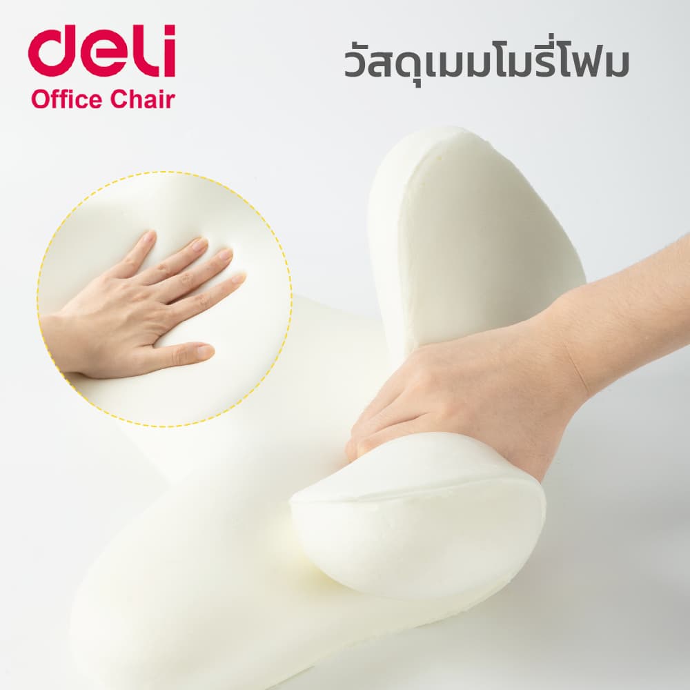 Deli เบาะรองหลังพื่อสุขภาพ ลดอาการปวดเมื่อย ออกแบบตามร่างกาย นั่งสบาย พกพาสะดวก Lumbar Support รูปที่ 6