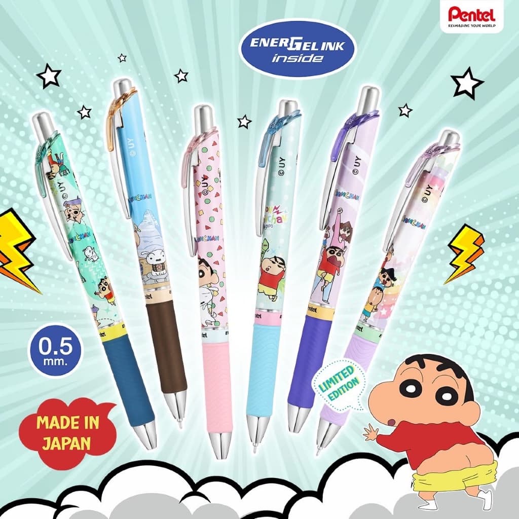 BioKids x Pentel Energel Limited Edition 0.5 mm. [Onomatopoeia, Sumikko, Kawaii, Snoopy, Japanese snacks, Yuzen, Rabbit] รูปที่ 1